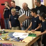Shared Science Long Beach elementary school students competing in robotics