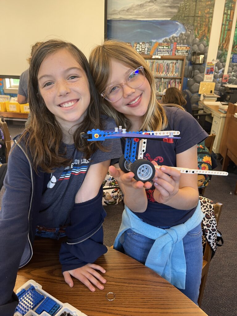 Elementary school students practice engineering with LEGOs in Long Beach